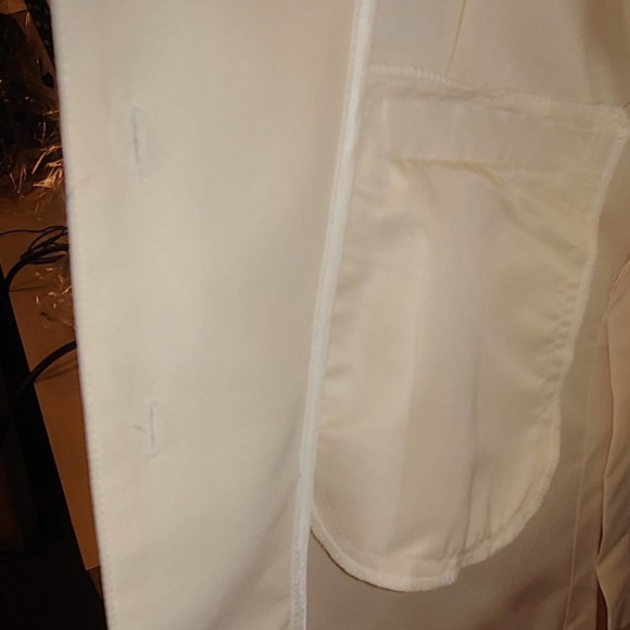 Uniform Shirt Jacket Cream Small New High End by Yeah Baby Retired Style - Picture 8 of 8